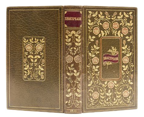 Shakespeare (William) The Dramatic Works, wood-engraved additional pictorial title and title-vignette, bound in brown morocco