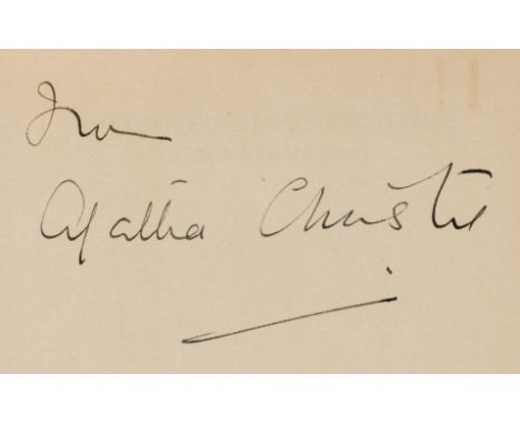 Christie (Agatha) Hercule Poirot's Christmas, first edition, signed by the author on endpaper, 3pp. advertisements, a few sma
