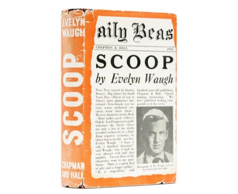 Waugh (Evelyn) Scoop, first edition, issue with raised indistinct '8' in publication date but 'a' to last line of p.88', book