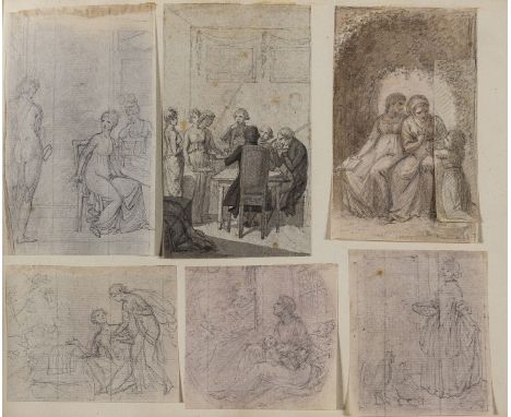 Gubitz (Friedrich Wilhelm, 1786-1870) Album containing over 175 original designs for woodcut illustrations, including classic