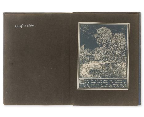 Pear Tree Press.- Guthrie (James) Ten Drawings, 10 mounted illustrations with facing captions written in white ink, printed t