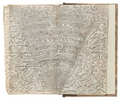 Dante Alighieri. [Divina Commedia] Dante col sito, et forma dell'Inferno tratta dalla istessa descrittione del poeta, collati