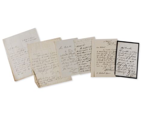 Artists etc.- Collection of letters, all Autograph Letters signed unless otherwise indicated, including: J.J. Chalon, to D[?a