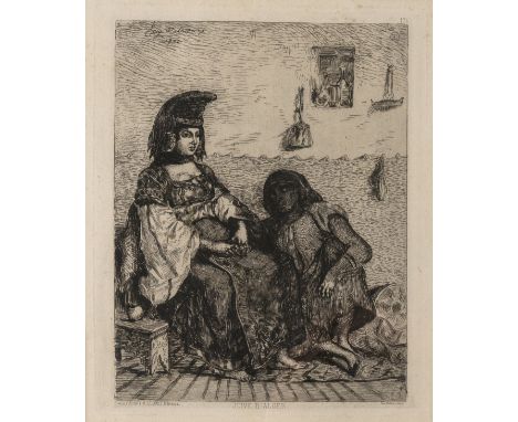 Africa.- Delacroix (Eugène) Juive d'Alger, etching, a good impression with publisher's lettering and printed number '171' in 
