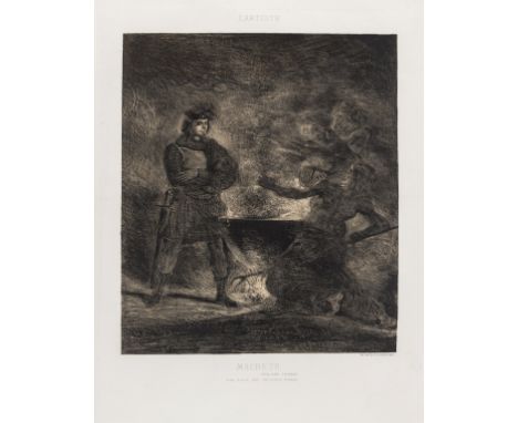 Shakespeare.- Delacroix (Eugène) Macbeth Consulting the Witches, published edition for L'Artist, lithograph on wove paper, pl