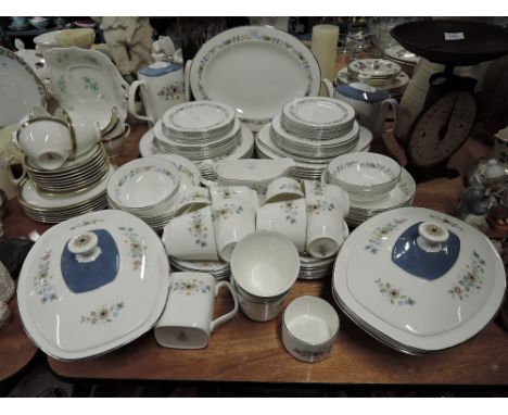 A large part dinner and tea service by Royal Doulton Pastorale design