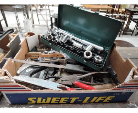 A selection of DIY tools gauges and measuring devices