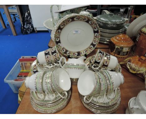 Two part tea service one imari design and other Salisbury