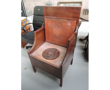 A Victorian mahogany commode 