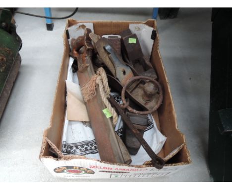A selection of vintage tools including planes