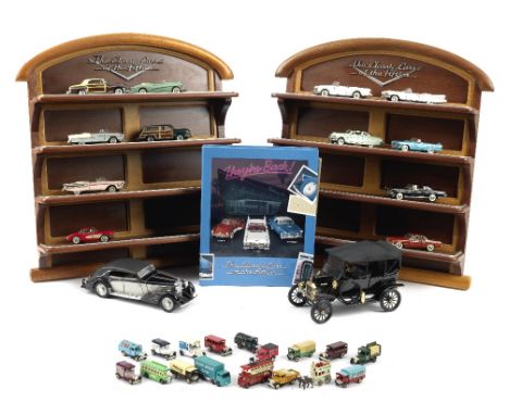 Two Ford Model T and Maybach Zeppelin die-cast models by Franklin Mint, and other Franklin Mint die-cast models,including 1:1