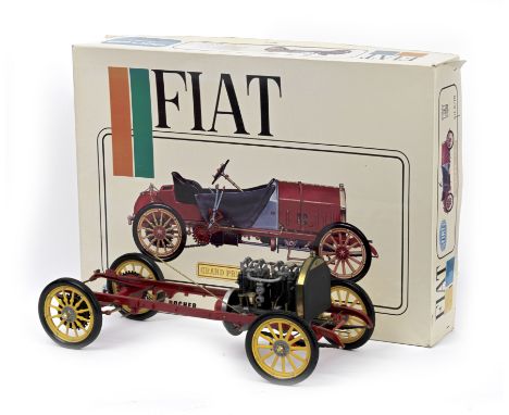 A boxed Rivarossi/Pocher 1:8 scale model kit of a 1907 Fiat Grand Prix De France, Italian,part-made, completeness unknown, wi