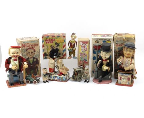 Two tin-plate clockwork motoring toys by Lehmann, German, circa 1905,comprising OHO Veteran Car with driver, 10cm long, and M