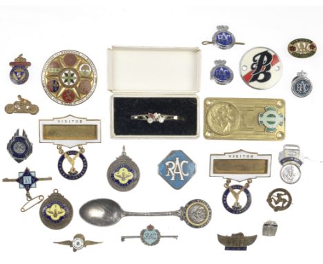 Assorted enamel lapel badges,  ((Qty))including Hepolite for Speed; BARC Brooklands 1935 guests badge from set number 643; Ma