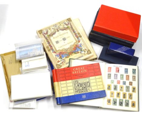 Various stamp albums, some vacant etc., to include the Royal Wedding HRH Prince Charles &amp; Lady Diana Spencer, other vacan