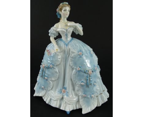 A Royal Worcester limited edition figure, The First Quadrille, No. 1592/12500, printed marks beneath, 24cm high.