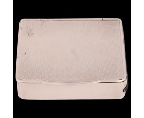 SAMPSON MORDAN & CO - a George V silver 'Tinder Box' Vesta case, Chester 1913, retailed by Wilson & Gill of London, rectangul