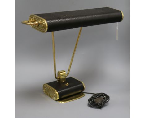 An Eileen Gray 1960's black desk lamp height 38cm
