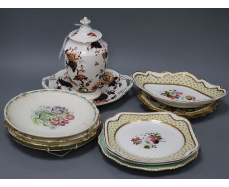 A collection of Worcester and Spode and Coalport etc