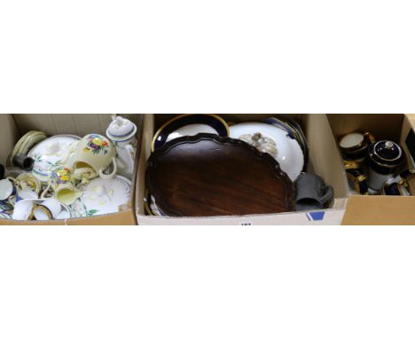 A quantity of mixed ceramic tea ware, etc.