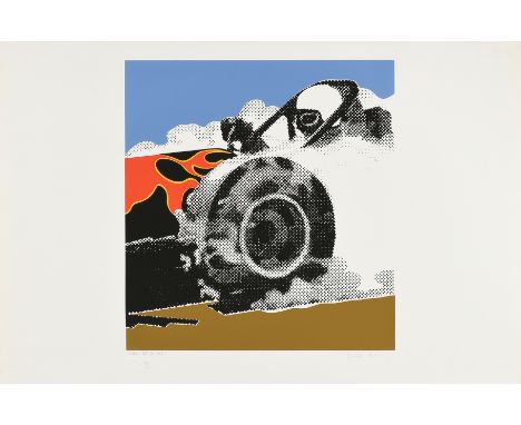 GERALD LAING (British 1936-2011) A COMPLETE PORTFOLIO OF FIVE PRINTS, "Dragster Series," 1968, comprising five screenprints f