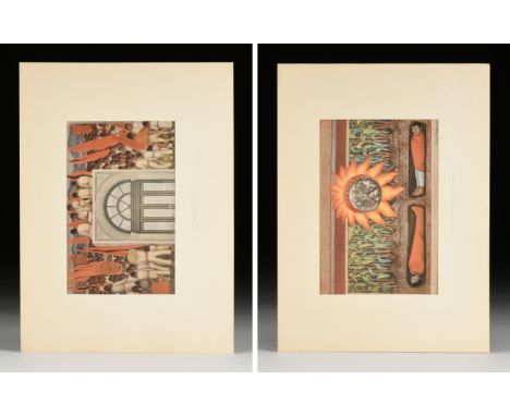 DIEGO RIVERA (Mexican 1886-1957) A GROUP OF TWO PRINTS, FROM "Frescoes of Diego Rivera," MOMA, SIGNED, NEW YORK, 1933, compri