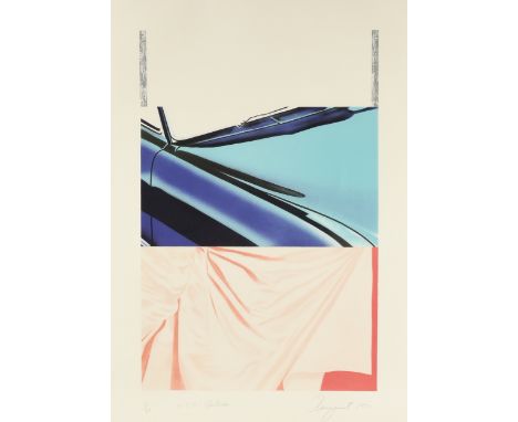 JAMES ROSENQUIST (American 1933-2017) A PRINT, "1,2,3 Outside," 1972, a six color lithograph with embossing and debossing on 