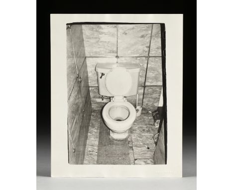 ANDY WARHOL (American 1928-1987) A PHOTOGRAPH, "Toilet with BrÃ¨che Tile," 1975-1981, silver gelatin on photo paper, photogra