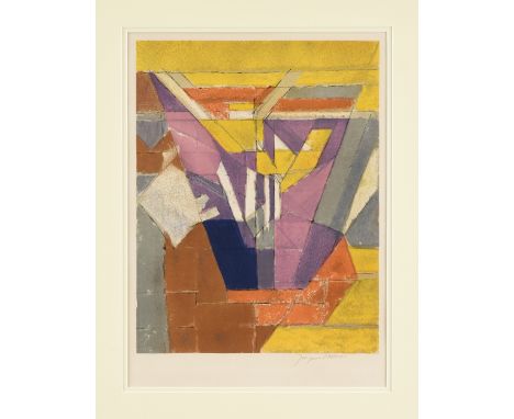 JACQUES VILLON [GASTON DUCHAMP-VILLON] (French 1875-1963) A PRINT, "Untitled (Abstraction)," CIRCA 1926, lithograph, printed 