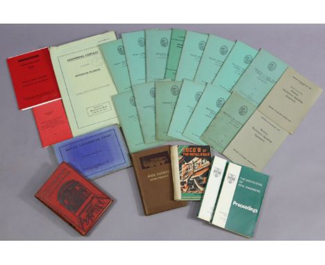 Twenty-five various railway books &amp; pamphlets.