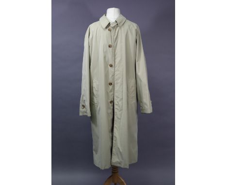 A Barbour cream coloured ‘T280 Travel Mac’, size M, polyester, cotton, &amp; leather; and a Caramelo light brown jacket, size