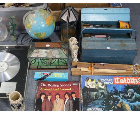 An artist’s portable easel; a Parker “Colditz” board game; various hand tools; &amp; sundry other items.