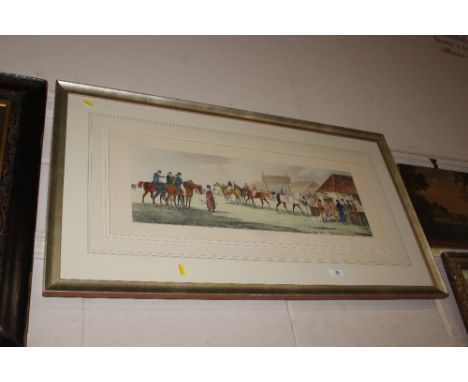 After Henry Alken, "Ipswich Weighing" hand coloured print