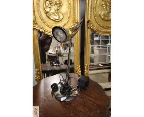 A Comelit chrome table lamp