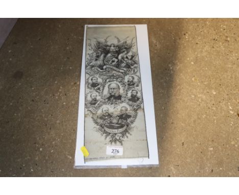A silk print "In Memory Of German Hero's 1870"