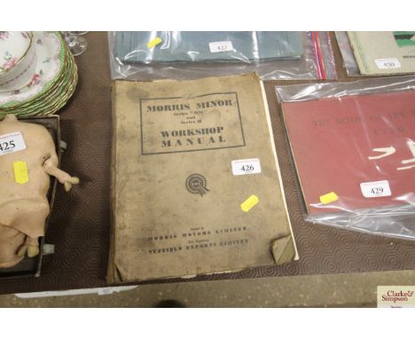 The Morris Minor series MM and series 2 workshop manual issued by Morris Motors Limited