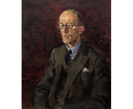 English school (20th century)Portrait of the artist and writer Max Morris (1869-1957), indistinctively signed and dated 1930,