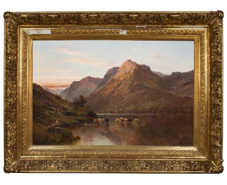 Alfred de Breanski (1852-1928)'The Head of Loch Lubnaig', signed, signed again verso and inscribed with title, oil on canvas,