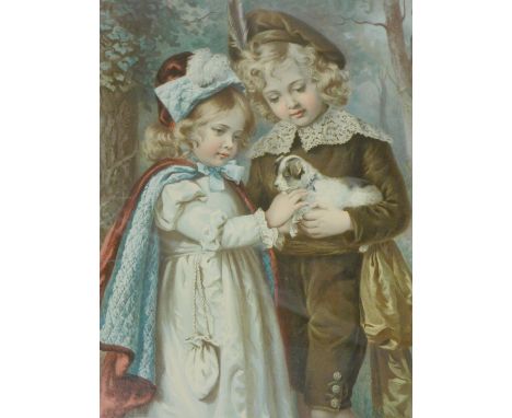After Agnes Gardener King, The Wanderer Found, 19thC coloured print, 51cm x 38cm. 