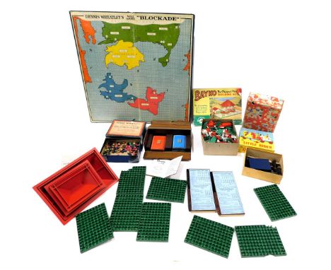 A quantity of games, to include Bayko, Dennis Wheatley's Blockade board, and a boxed bridge set.   