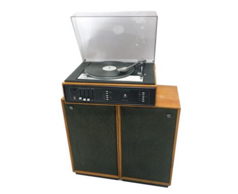 Dynatron Hi-fi, comprising a gold ring Lenco 5L78 record player, two Dynatron speakers. (3)