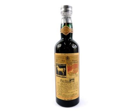 A Whitehorse Cellars Original Blend Old Scotch Whisky, bottled in 1957, number 1093962. 