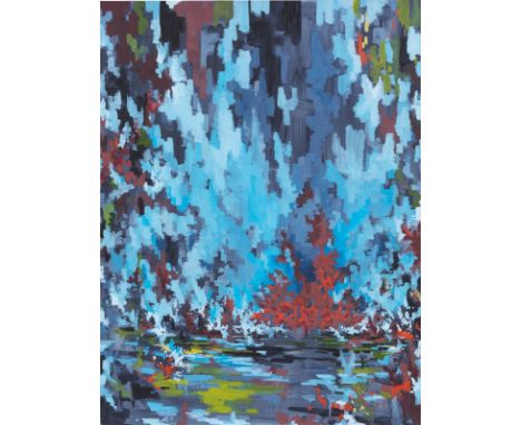 David Schnell (Bergisch-Gladbach 1971 – lebt in Leipzig). Gerücht. 2013Öl auf Leinwand. 120 × 90&nbsp;cm (47&nbsp;¼ × 35&nbsp
