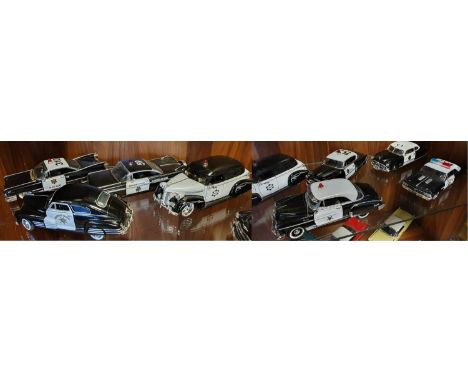 Collection of Large Scale 1950's Die Cast Cars Models