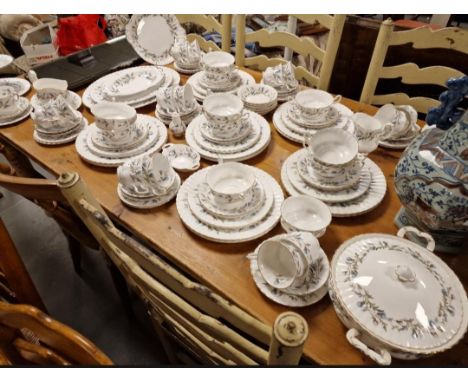 Large 80pc+ Royal Albert Brigadoon Tea and Dinner Service