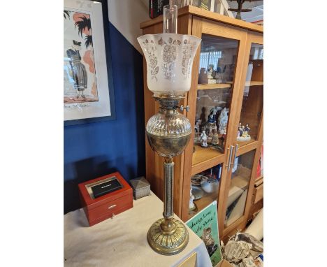 Large Messenger's Late Victorian Oil Lamp