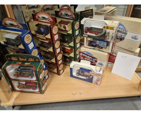 Collection of 20 Boxed Die-Cast Buses/trucks Toys etc inc Corgi and Lledo