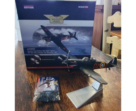 Corgi Aviation Archive Boulton Paul Defiant Mk 1 Night Fighter (1941) 1:72 scale die-cast model, stand and box (AA39302)