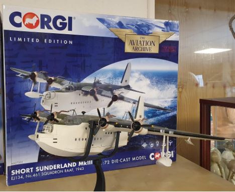 Corgi Aviation Archive Short Sunderland Mk III 1:72 scale die-cast model, stand and box (AA27501)