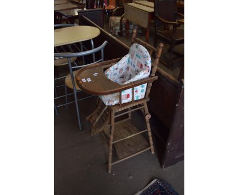 VINTAGE WOODEN HIGH CHAIR